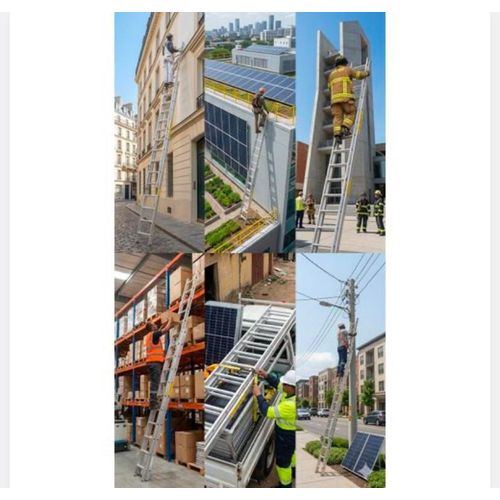 Heavy-Duty Aluminum Double Extension Ladder (17 x 2)