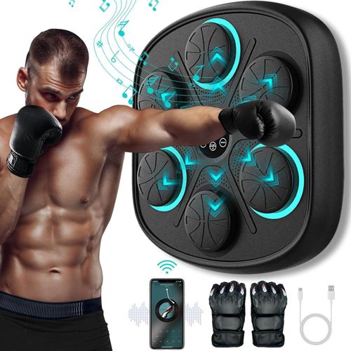smart music boxing target machine with bluetooth + free boxing gloves