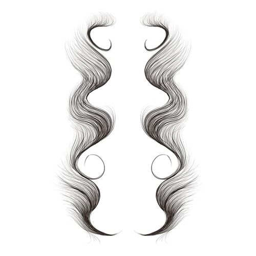 5pcs Temporary Tattoo Baby Hair Tattoo Stickers Salon DIY Hairstyling Hair Tattooing Template Hair Stickers Waterproof NewD NO5119