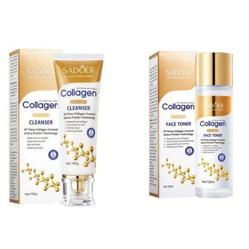 Collagen cleanser face toner