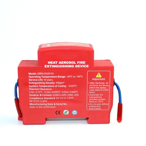 Automatic Hot Fire Extinguisher Device For Electrical Panel Suppression
