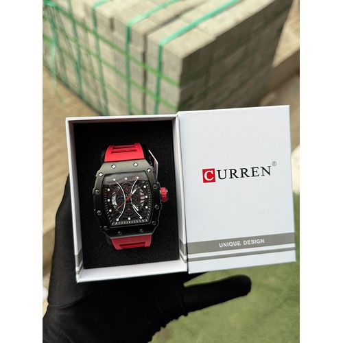 Curren Leather Timeless Wrist Set Of Watch For Classic Men's & Ladies