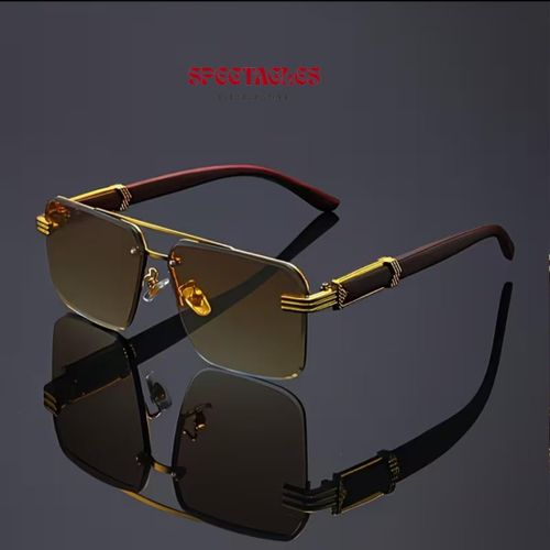 Classic Urban Golden Fashion Glasses for Women & Men