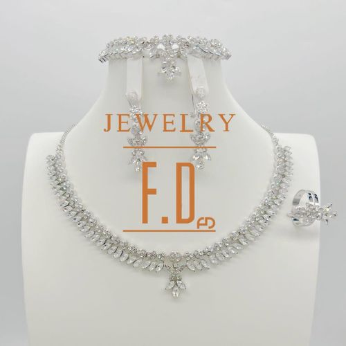 Luxury Silver Jewelry Set for Women