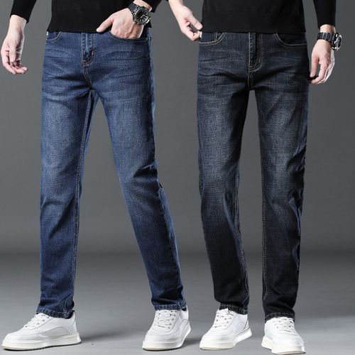 2in1 Smart Jean Trouser For Men-Black And Blue