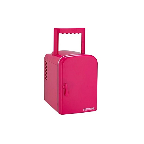 Argos 4 Litre Pink Mini Travel Fridge.