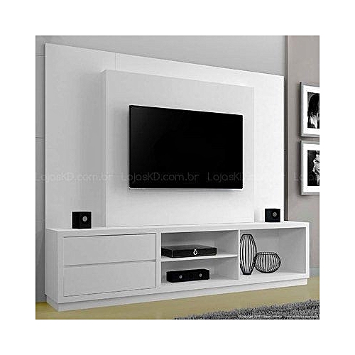 Luxur Afrique Floating TV Shelf White (HOME DELIVERY WITHIN LAGOS AND