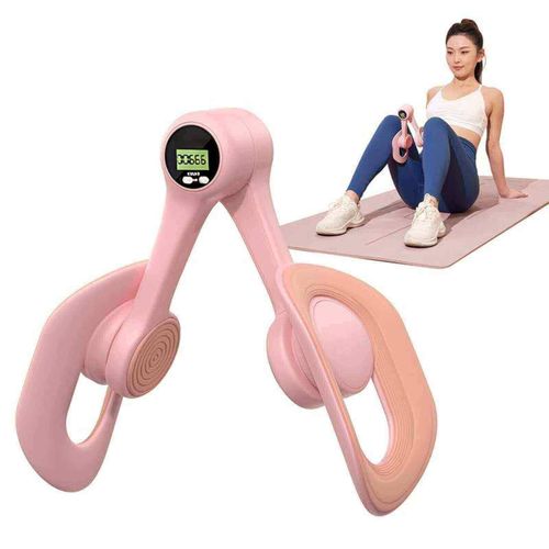 Pelvic Floor Muscle Trainer & Inner Thigh Exerciser - Purple Kegel Exercise Equipment With Digital Counter For Women Postpartum Recovery Hip Shaper Gym