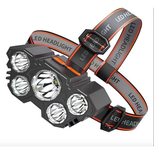 T21 Rechargeable Headlamp Portable 5LED Headlight Built in Battery Torch Portable Working Light Fishing Camping Head Light