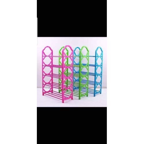 Plastic Shoe Rack – Multi-Layer Space Saving Shoe Organizer Storage Shelf for Home
