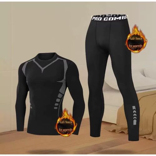 Compression Tights Men's Running Sports Suit Long-Sleeved Fitness Basketball High-Elastic Training Clothes Leggings Autumn Sweat-Absorbent