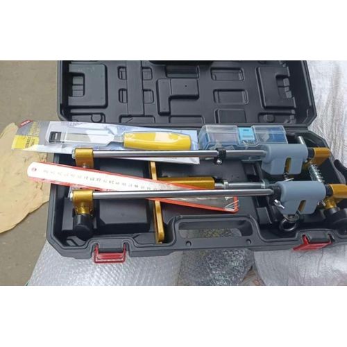 Manual Tile Cutter Double Rail - Professional Tile Cutting Machine with Infrared - For Porcelain, Ceramic Tiles - With Storage Case