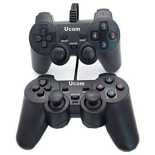 Laptop TWIN USB Wired Pad Game Controller For PC Gaming Laptop Computer
