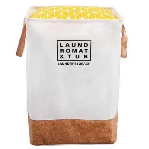 Wood Pattern Large Laundry Basket