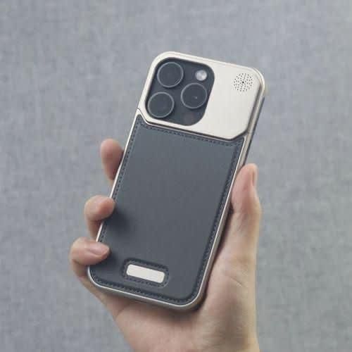 Premium Aluminum Leather Phone Case For IPhone 15 Pro Max