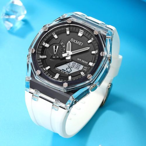 Rugged Sport Wristwatch Waterproof Analog-Digital Watch