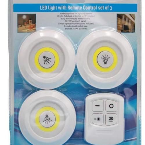 LED Under Cabinet Dimmable 3lamp 1controller