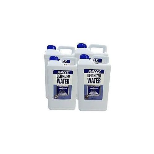 Rally deionized water/distilled water 4 liters pack of 4