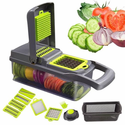 16- in-1 multifunctional veggies slicer with storage