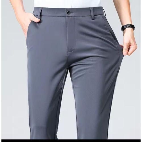 GREY QUALITY SUIT TROUSERS FOR MEN
