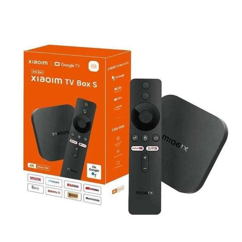 XIAOM TV Box S (2nd Gen) 4K Ultra HD Streaming Media Player, Google TV Box