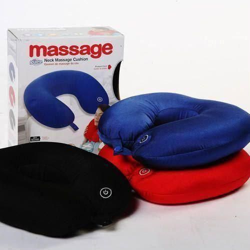 Portable Electric Neck Massager Cushion – U-Shaped Massage Pillow for Home, Office & Travel