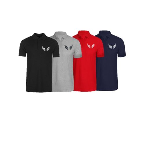 Mens Exclusive Winged Design Polos - 4 In 1