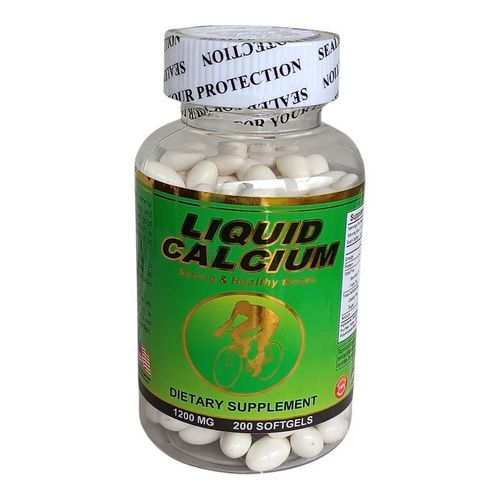 Liquid Calcium supplement for strong bones 1200mg - 200 softgels caplets