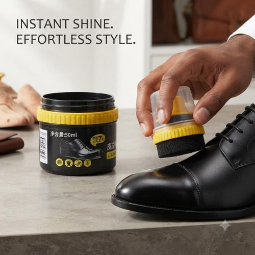 ORIGINAL Leather Repair Cream Liquid BLACK Shoe Polish, Shoe Care Shoe Polish Leather Repair Cream Liquid Shoe Polish Natural Shine Protects From Scratches Inbuilt Sponge Applicator For Boot Purse Furniture Purses Wax Shoes Brightening Nursing Cleaner
