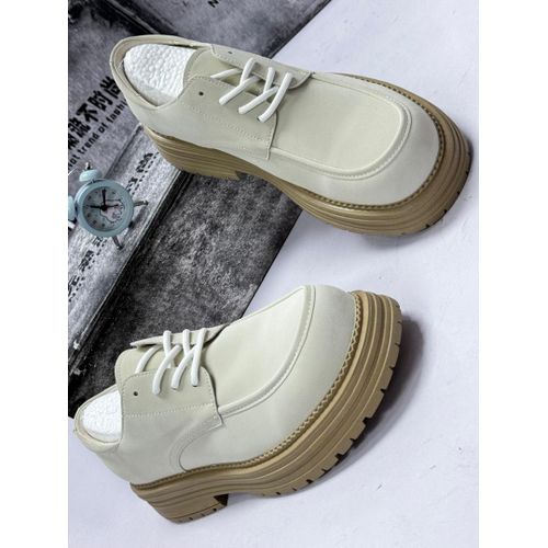 Classic Beige Sole Lace Up Men Shoes