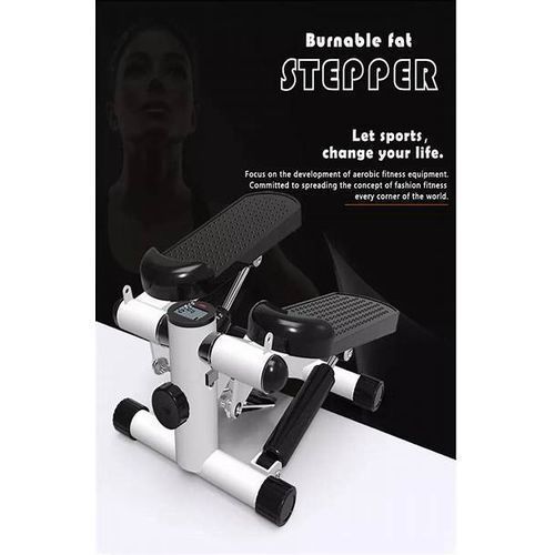 MINI STEPPER WITH RESISTANCE BANDS AND LCD MONITOR