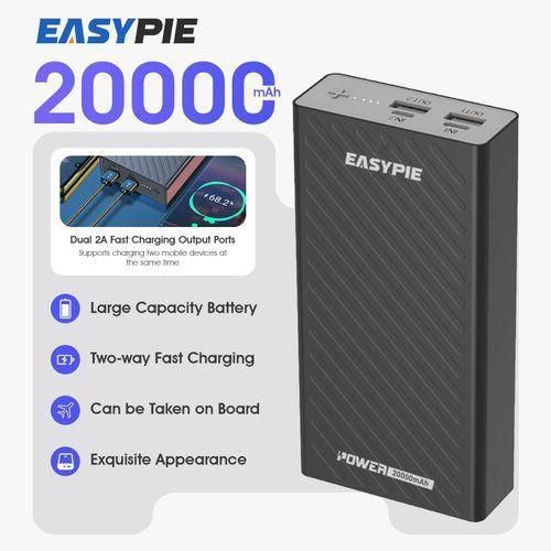 20000mAh Ultra Slim Power Bank Fast Charging & Dual USB Ports Portable Charger for Mobile Phone
