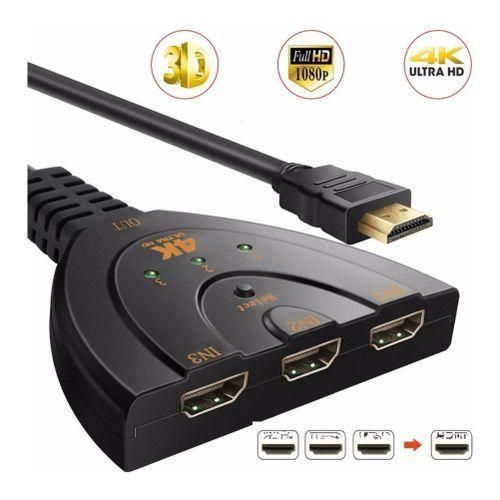 HDMI-compatible Switch 3 Port 4K HD 3 In 1 Out With High Speed Switcher Splitter