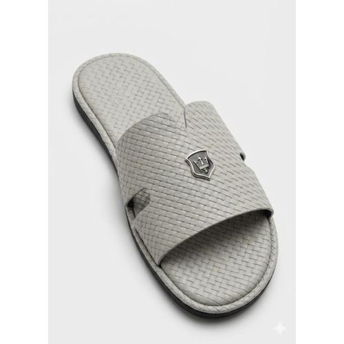 Men's Woven Slide Slippers - Comfortable, Lightweight, Non-Slip