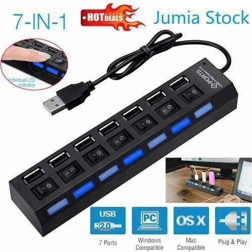 Multi HUB High Speed USB 3.0 Extension Splitter 7 USB 3.0 Ports