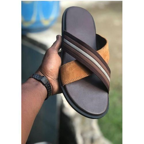 Men Stylish Outdoor Pam Slippers Brown