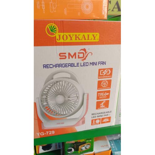 1 pc Rechargable Led Mini Fan