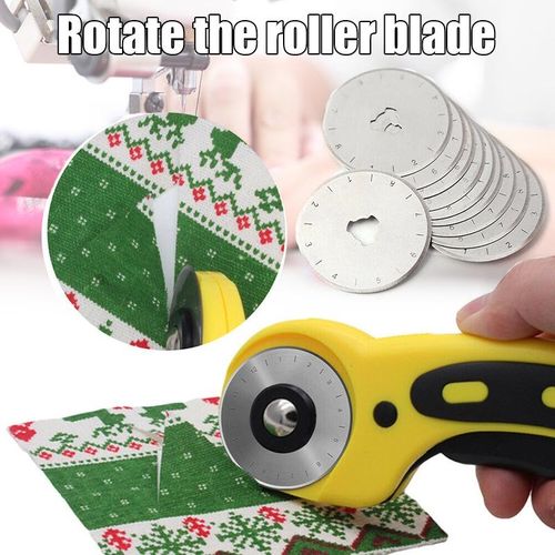 10pcs 45mm Round Blades for Cloth Rotary Cutter Patchworks Roller Wheel Cutter DIY Sewing Accessories NO5288