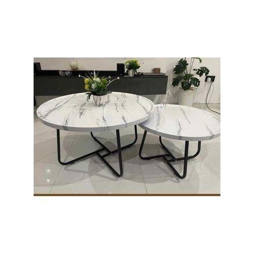 High Quality Nordic Style (Faux Marble) Center Table And Luxury Side Stool