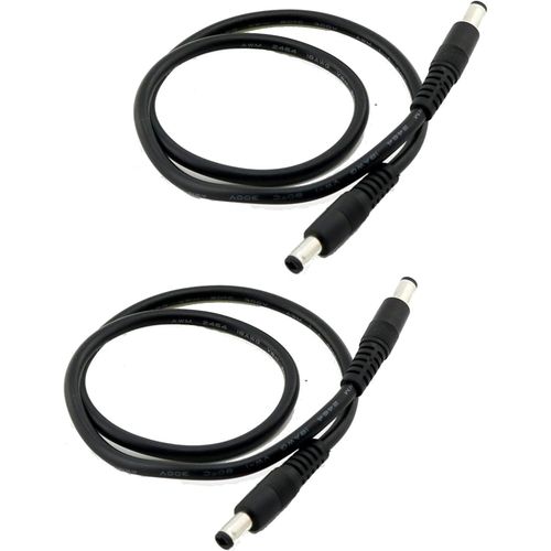CCTV DC Power Plug 5.5mm x 2.5mm Male Plug to 5.5 x 2.5mm Male Adapter Connector Cable Cord 50cm 18AWG 12V 5A for LED Strip Surveillance Camera Security Camera