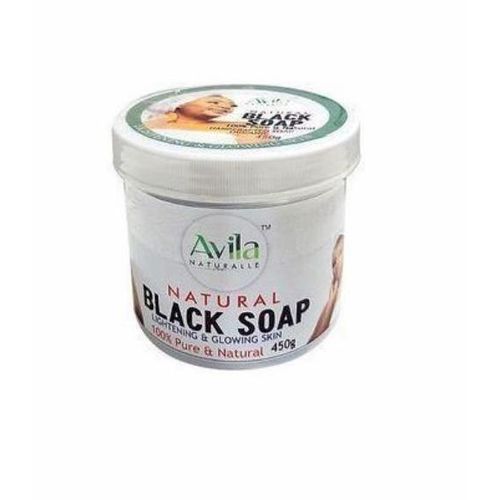 Natural lightening and glowing black soap