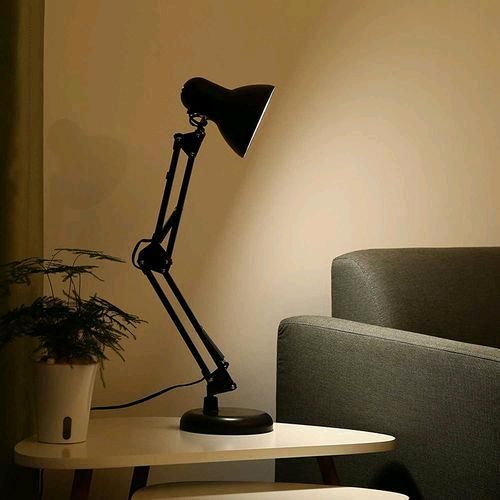 2in1 Professional Vintage E27 Desk Lamp -Black- Flexible
