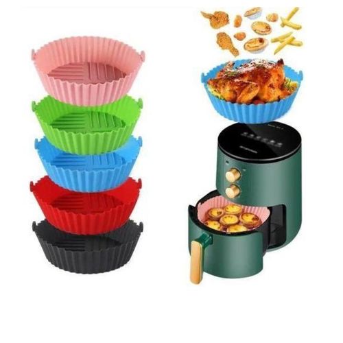Silicone Air Fryer Liner – Reusable Non-Stick Heat Resistant Basket