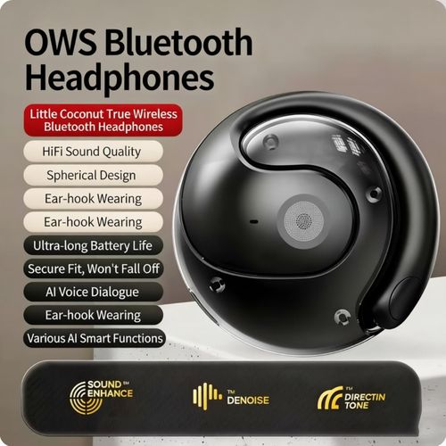 Headphones Bluetooth5.4 HiFi Stereo Smart Touch Sports Waterproof Mic