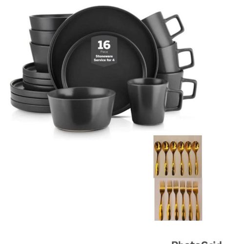 Quality 16 pcs dinner set plus 12 pcs cutlery set