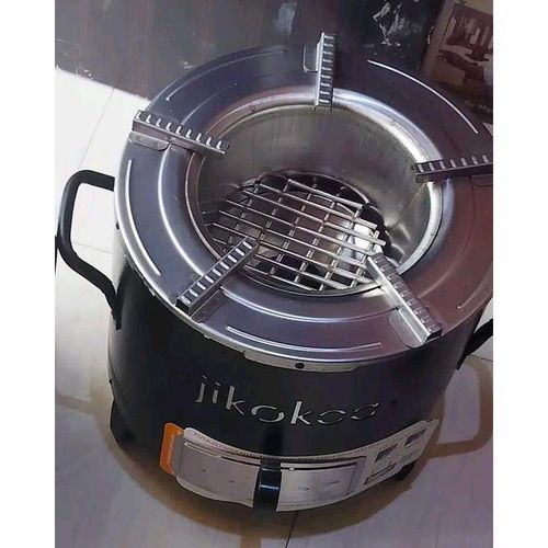 Share this product Quality Smokeles Quick Lighter family sized Charcoal Stove with Free Fire Starter and charcoal- faster than gas