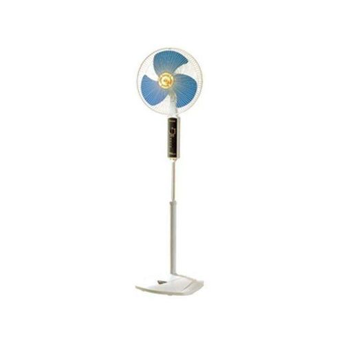 16 3 Blade Push Button Standing Fan - Blue
