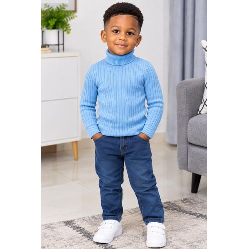 Boys And Girls Turtleneck Knitted Base Shirt Sweater