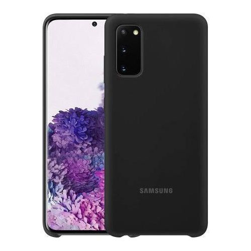 Galaxy S20 5G Protective Soft Silicone Back Case - Black