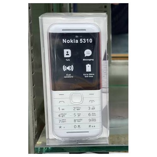5310 XpressMusic, Bluetooth, MP3, FM, Dual SIM, Color -White